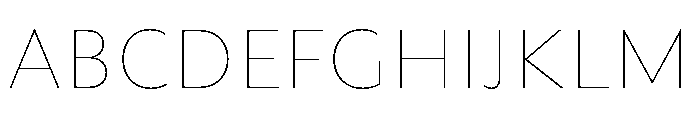 Rowton Hairline Font UPPERCASE