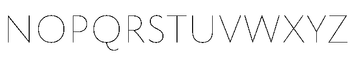 Rowton Hairline Font UPPERCASE