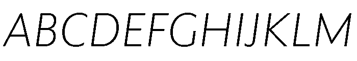 Rowton Light Italic Font UPPERCASE