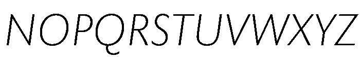 Rowton Light Italic Font UPPERCASE