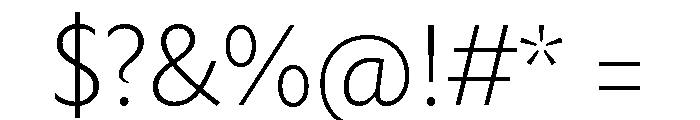 Rowton Light Font OTHER CHARS