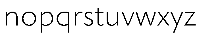 Rowton Light Font LOWERCASE