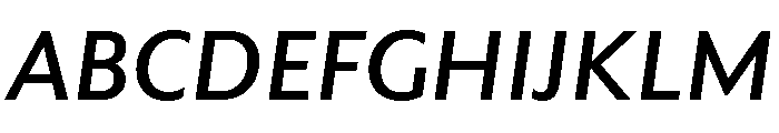Rowton Medium Italic Font UPPERCASE
