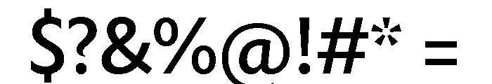 Rowton Medium Font OTHER CHARS