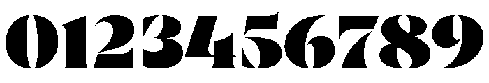 Rowton Stencil Black Font OTHER CHARS
