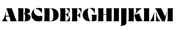 Rowton Stencil Black Font UPPERCASE