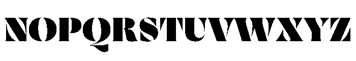 Rowton Stencil Black Font UPPERCASE