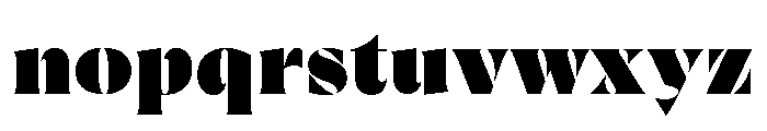 Rowton Stencil Black Font LOWERCASE