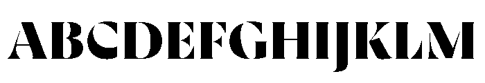 Rowton Stencil Bold Font UPPERCASE