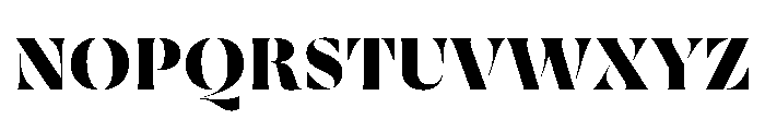 Rowton Stencil Bold Font UPPERCASE