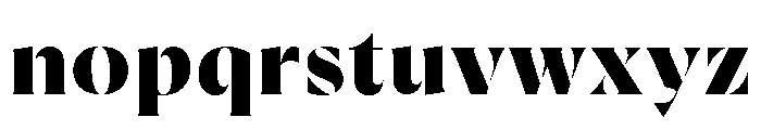 Rowton Stencil Bold Font LOWERCASE