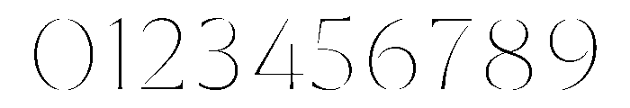 Rowton Stencil Hairline Font OTHER CHARS