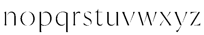 Rowton Stencil Light Font LOWERCASE