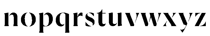 Rowton Stencil Medium Font LOWERCASE