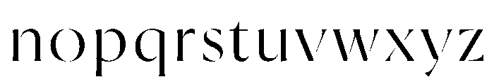 Rowton Stencil Font LOWERCASE