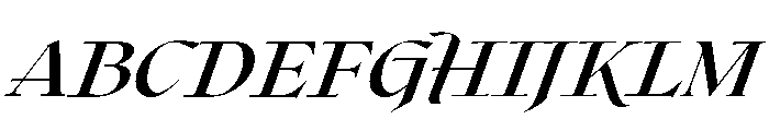 Roxborough Bold Italic Font UPPERCASE