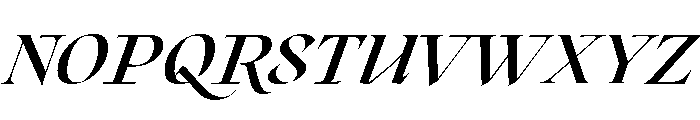 Roxborough Bold Italic Font UPPERCASE