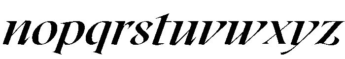Roxborough Bold Italic Font LOWERCASE