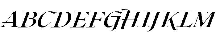 Roxborough Demi Bold Italic Font UPPERCASE