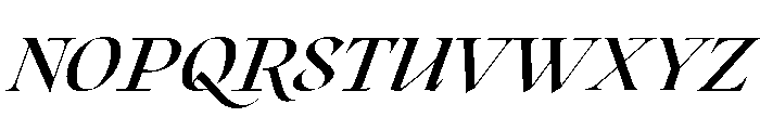 Roxborough Demi Bold Italic Font UPPERCASE