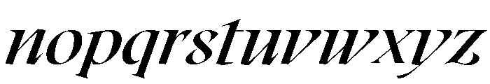 Roxborough Demi Bold Italic Font LOWERCASE