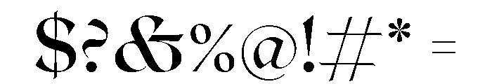 Roxborough Demi Bold Font OTHER CHARS