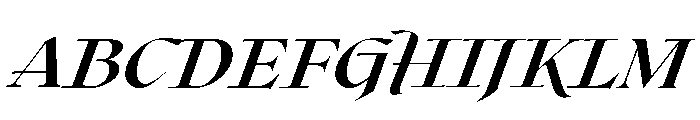 Roxborough Extra Bold Italic Font UPPERCASE