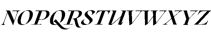 Roxborough Extra Bold Italic Font UPPERCASE