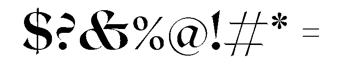 Roxborough Extra Bold Font OTHER CHARS