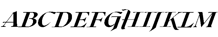 Roxborough Heavy Italic Font UPPERCASE