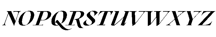 Roxborough Heavy Italic Font UPPERCASE