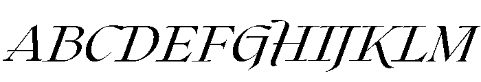 Roxborough Light Italic Font UPPERCASE