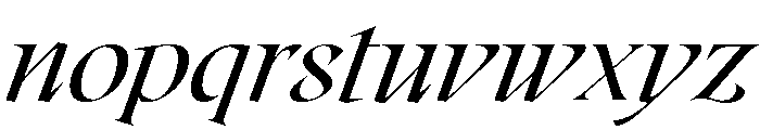 Roxborough Light Italic Font LOWERCASE