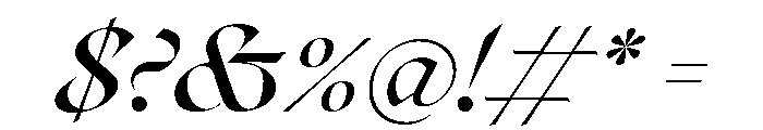 Roxborough Medium Italic Font OTHER CHARS