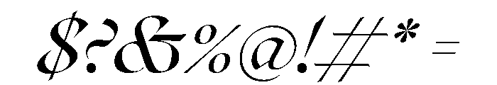 Roxborough Regular Italic Font OTHER CHARS