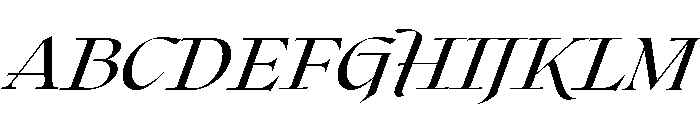 Roxborough Regular Italic Font UPPERCASE