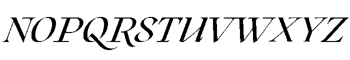 Roxborough Regular Italic Font UPPERCASE