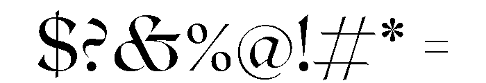 Roxborough Regular Font OTHER CHARS