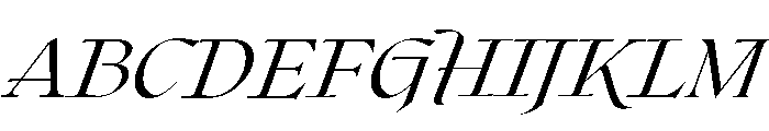 Roxborough Thin Italic Font UPPERCASE