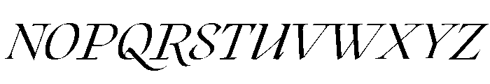 Roxborough Thin Italic Font UPPERCASE