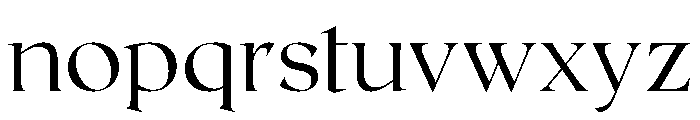 Roxborough Thin Font LOWERCASE