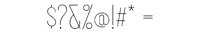 Royal Street Extra Light Font OTHER CHARS