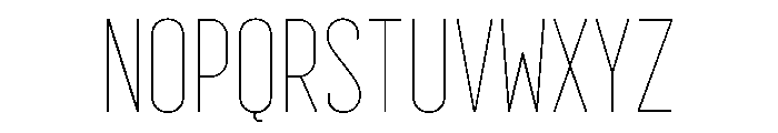 Royal Street Extra Light Font UPPERCASE