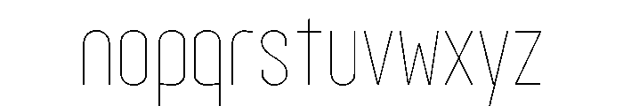 Royal Street Extra Light Font LOWERCASE