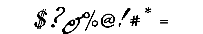 Royalist Regular Font OTHER CHARS