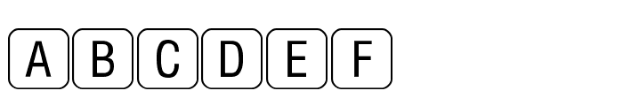 RRKeyLettersLimited-Normal Font LOWERCASE