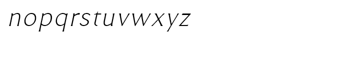 RRollie Thin Italic Font LOWERCASE