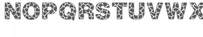rr giraffe font Font UPPERCASE