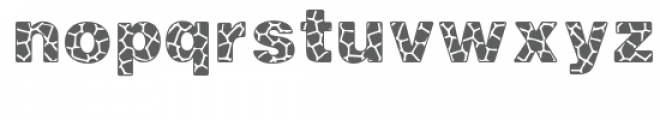 rr giraffe font Font LOWERCASE