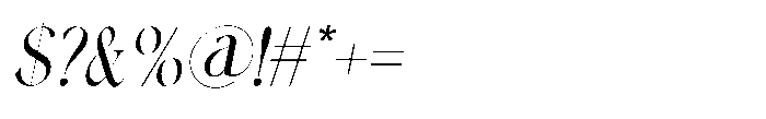 RS Kegson Italic Font OTHER CHARS